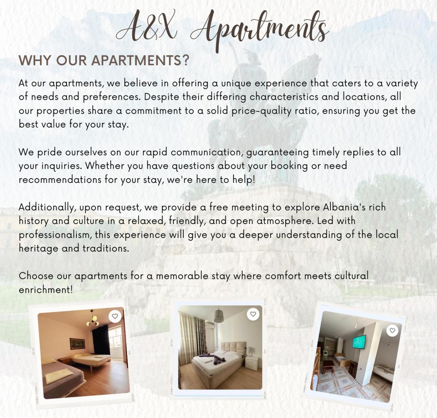 A&X Cozy And Tranquil Apartment - 24H Self Check-In Tirana Kültér fotó